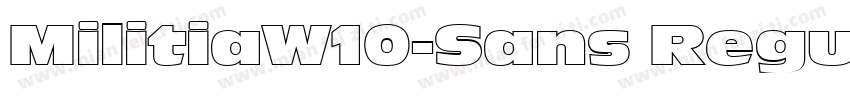 MilitiaW10-Sans Regu字体转换